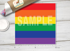 Rainbow Stripes Patterned Adhesive Vinyl 904