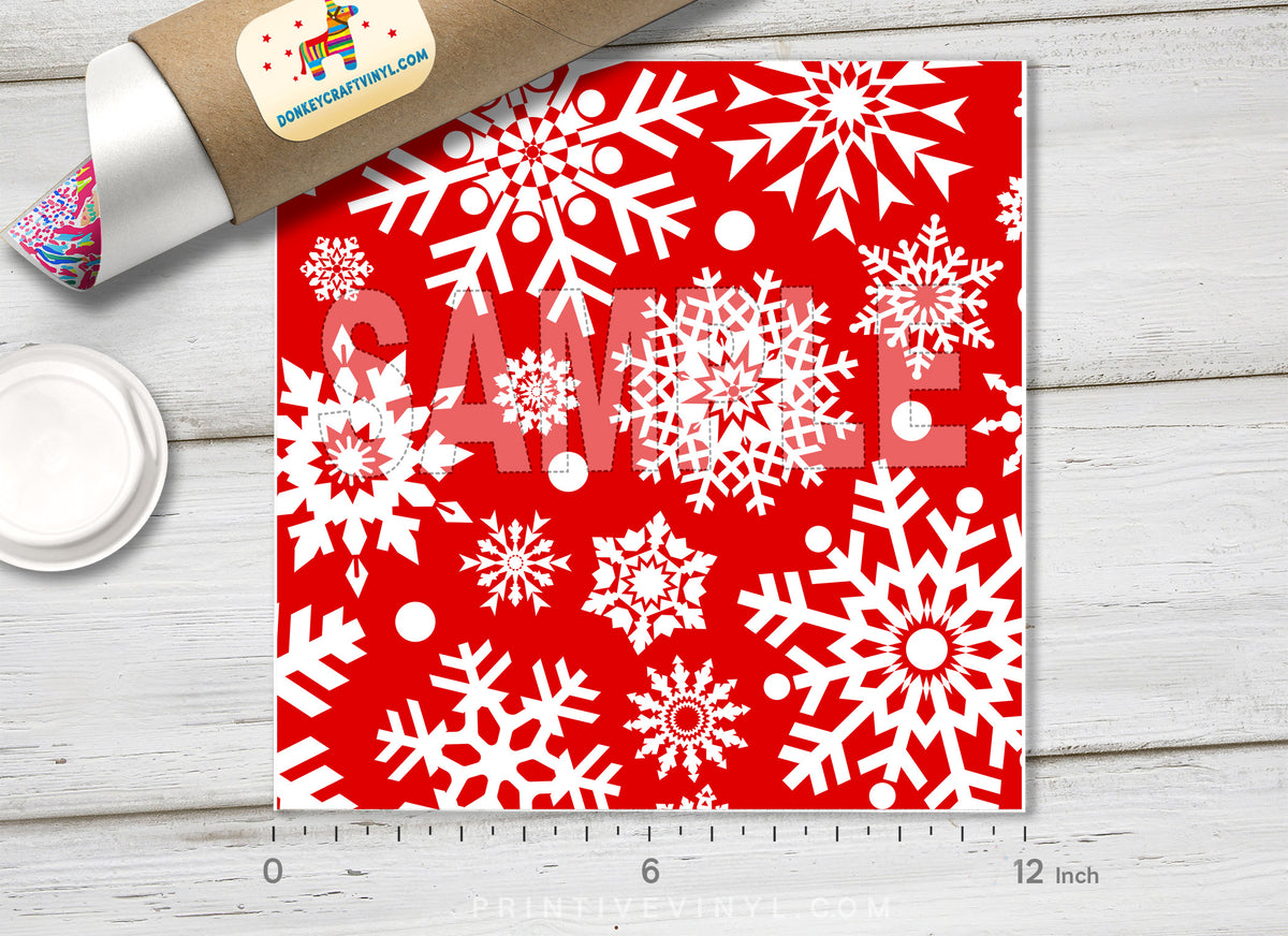 Snowflake Patterned HTV X016