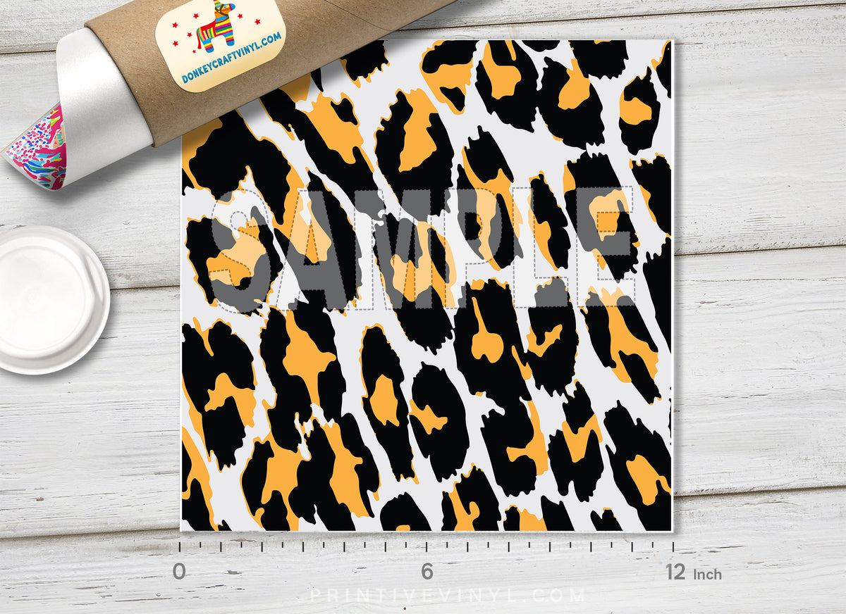 Leopard Patterned Adhesive Vinyl 907