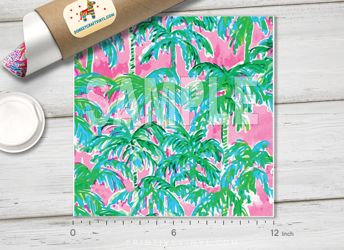 Lilly Inspired  Pattern Adhesive Vinyl L145