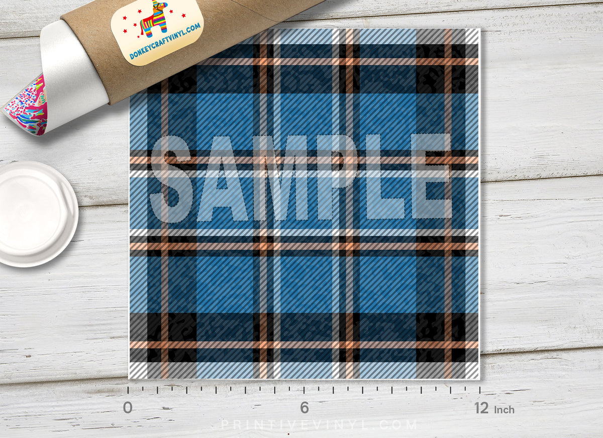 Tartan Plaid Pattern Adhesive Vinyl 614