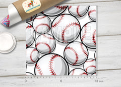 Baseball Patterned Adhesive Vinyl 935