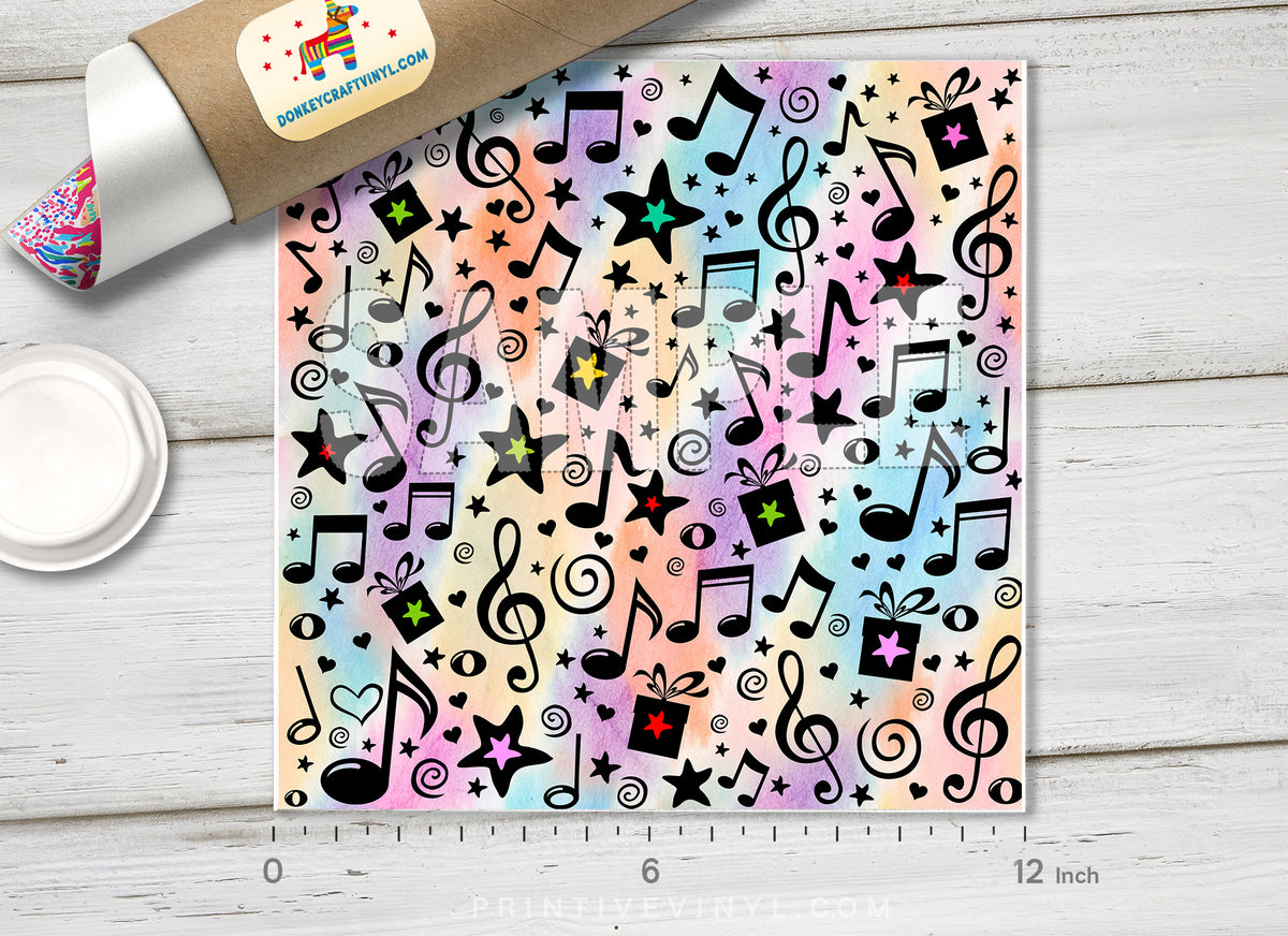 Musical Notes Adhesive Vinyl 1260