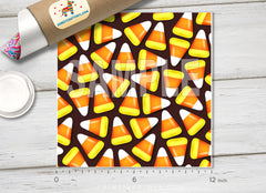 Candy Corn  Patterned Adhesive Vinyl X005