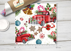 Christmas Patterned Adhesive Vinyl X068