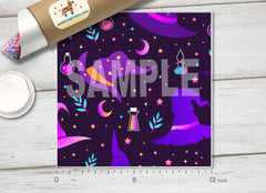 Witch Hats Patterned Adhesive Vinyl H013