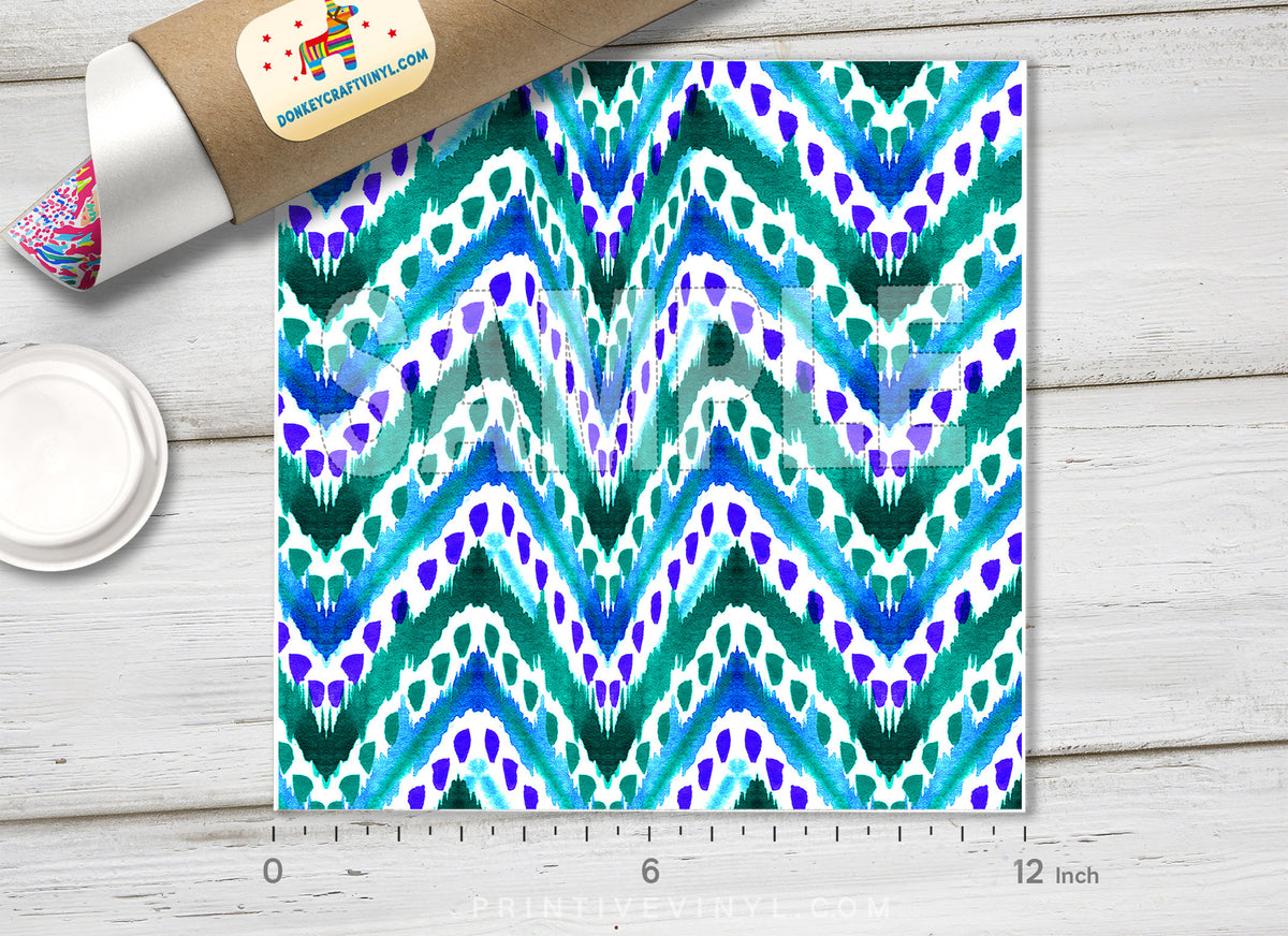 Ethnic Chevron Adhesive Vinyl 1222