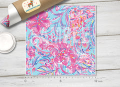 Lilly Inspired  Pattern Adhesive Vinyl L129