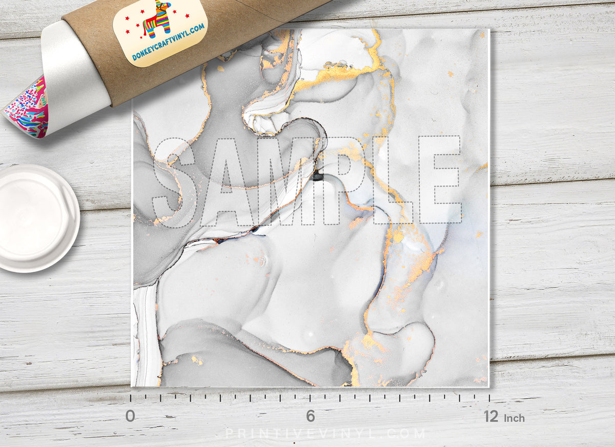 Marble Abstract Pattern Adhesive Vinyl 1340 - Donkey Craft Vinyl
