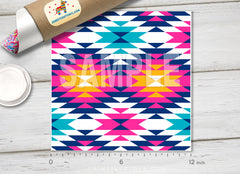 Aztec Tribal Geometric Adhesive Vinyl 1381 - Donkey Craft Vinyl