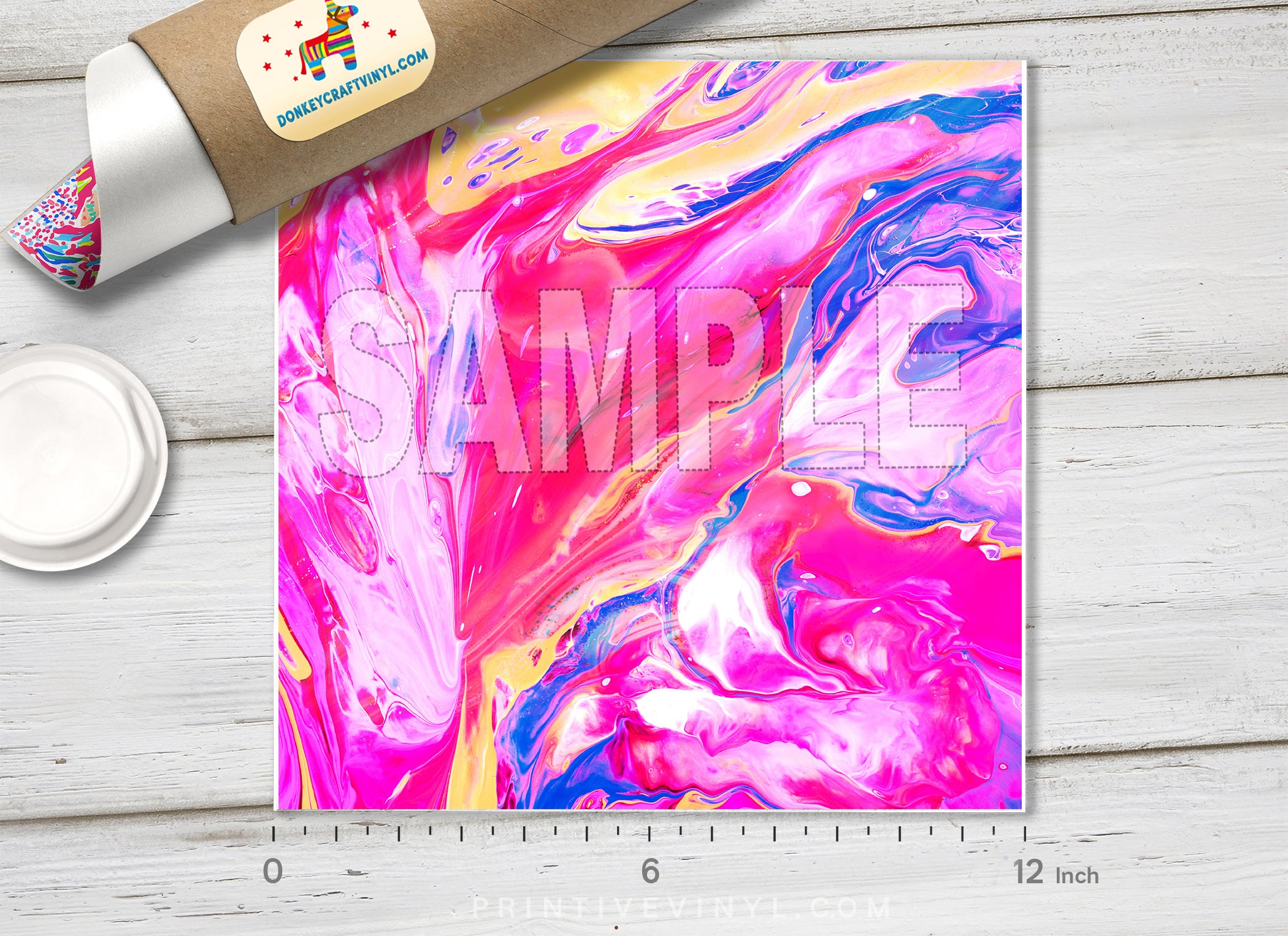 Liquid Marble Abstract Pattern Adhesive Vinyl 1454 - Donkey Craft Vinyl