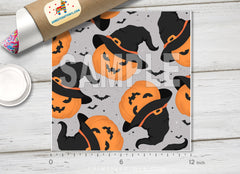 Pumpkin Patterned Adhesive Vinyl H017