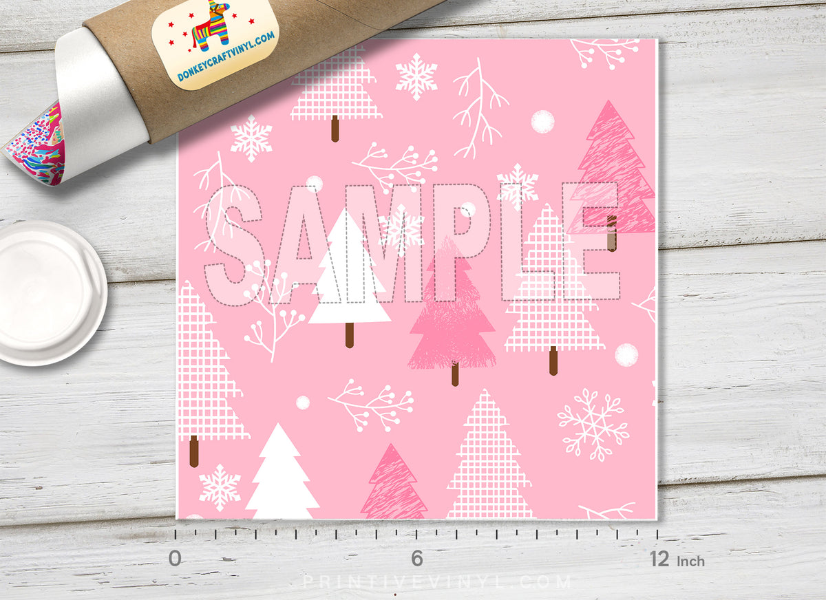 Christmas Patterned Adhesive Vinyl X097