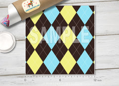 Checked Argyle Pattern Adhesive Vinyl 779