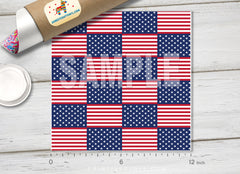 American Flag Pattern Adhesive Vinyl 822