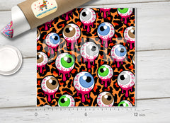 Zombie Eyeballs Patterned Adhesive Vinyl H019