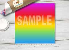 Rainbow Gradient Ombre Pattern Adhesive Vinyl 831