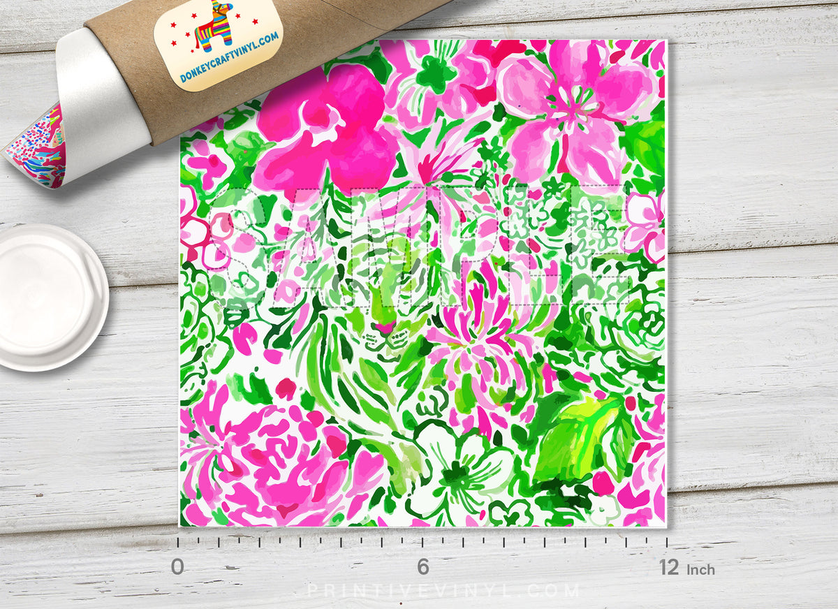 Lilly Inspired  Pattern Adhesive Vinyl L113