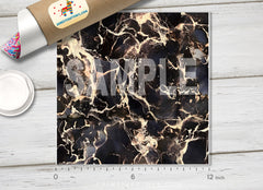 Black Glod Marble Adhesive Vinyl 1251