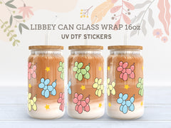 Balloon Animal UV DTF Wrap for 16oz Libbey Glass | Colorful Cup Sticker UV093