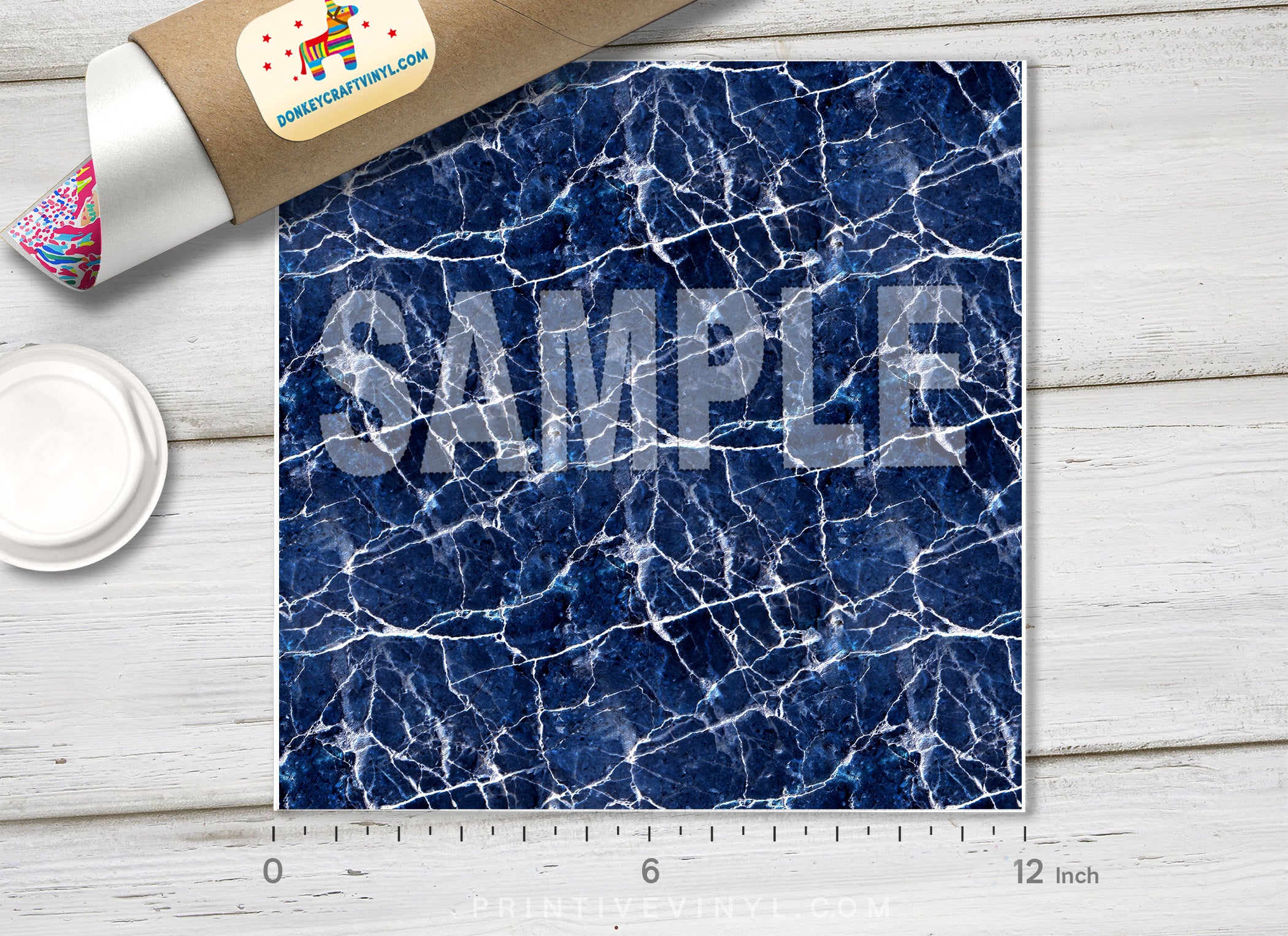 Blue Marble Patterned HTV-076