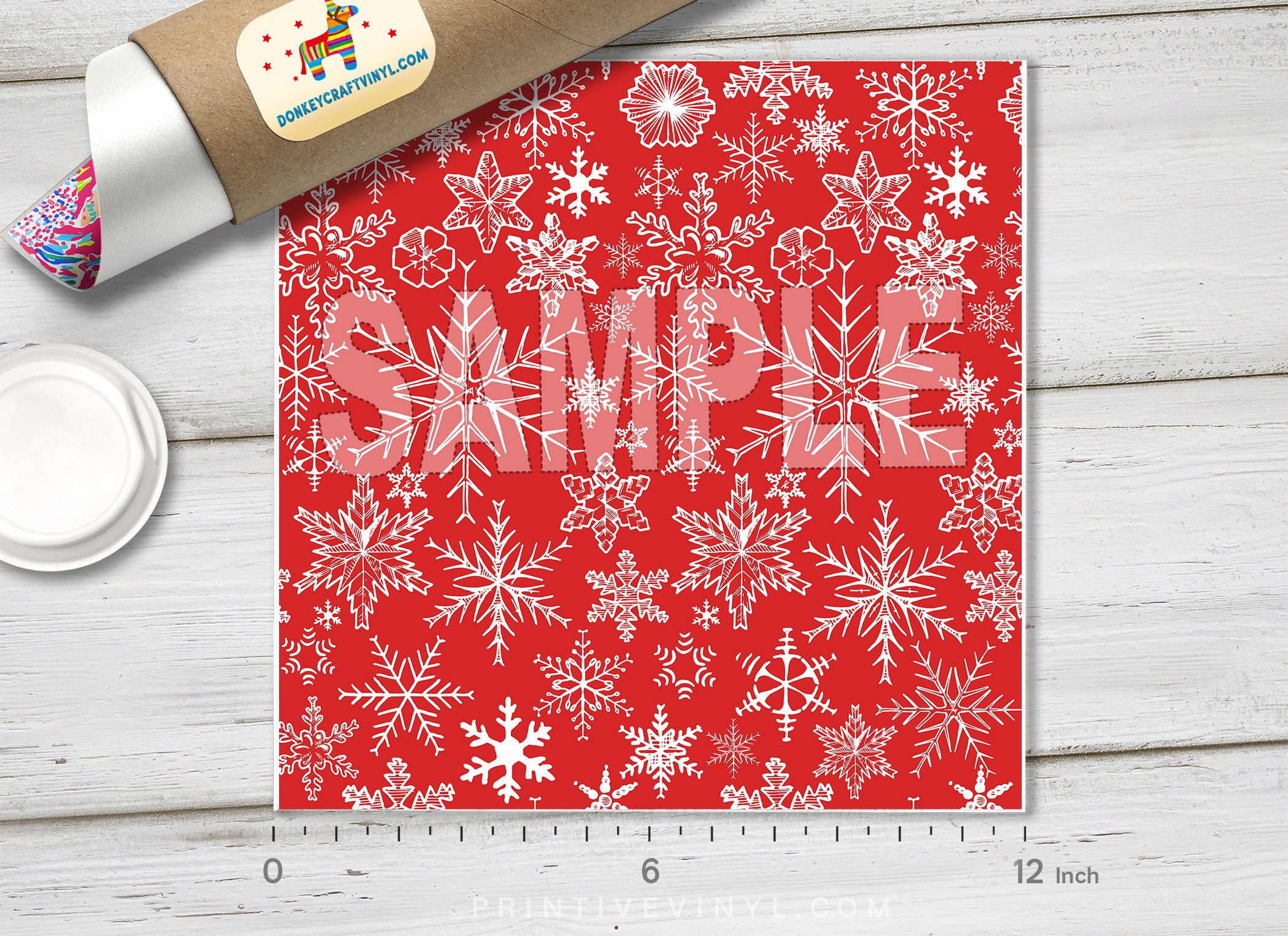 Christmas Patterned Adhesive Vinyl X155