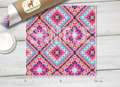 Abstract Ethnic Patterned HTV 064