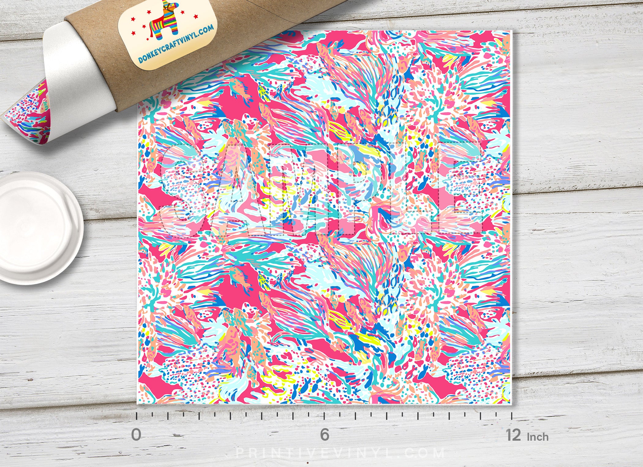 Lilly Inspired  Pattern Adhesive Vinyl L088