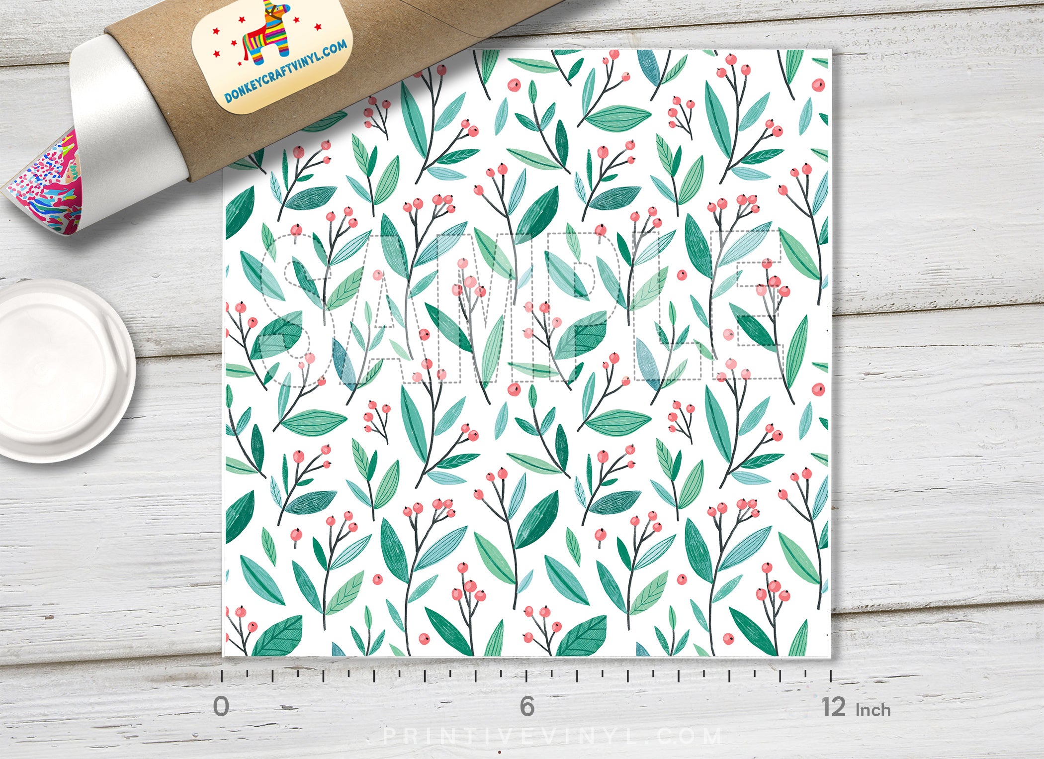Botanical Leaves HTV 1493 - Donkey Craft Vinyl