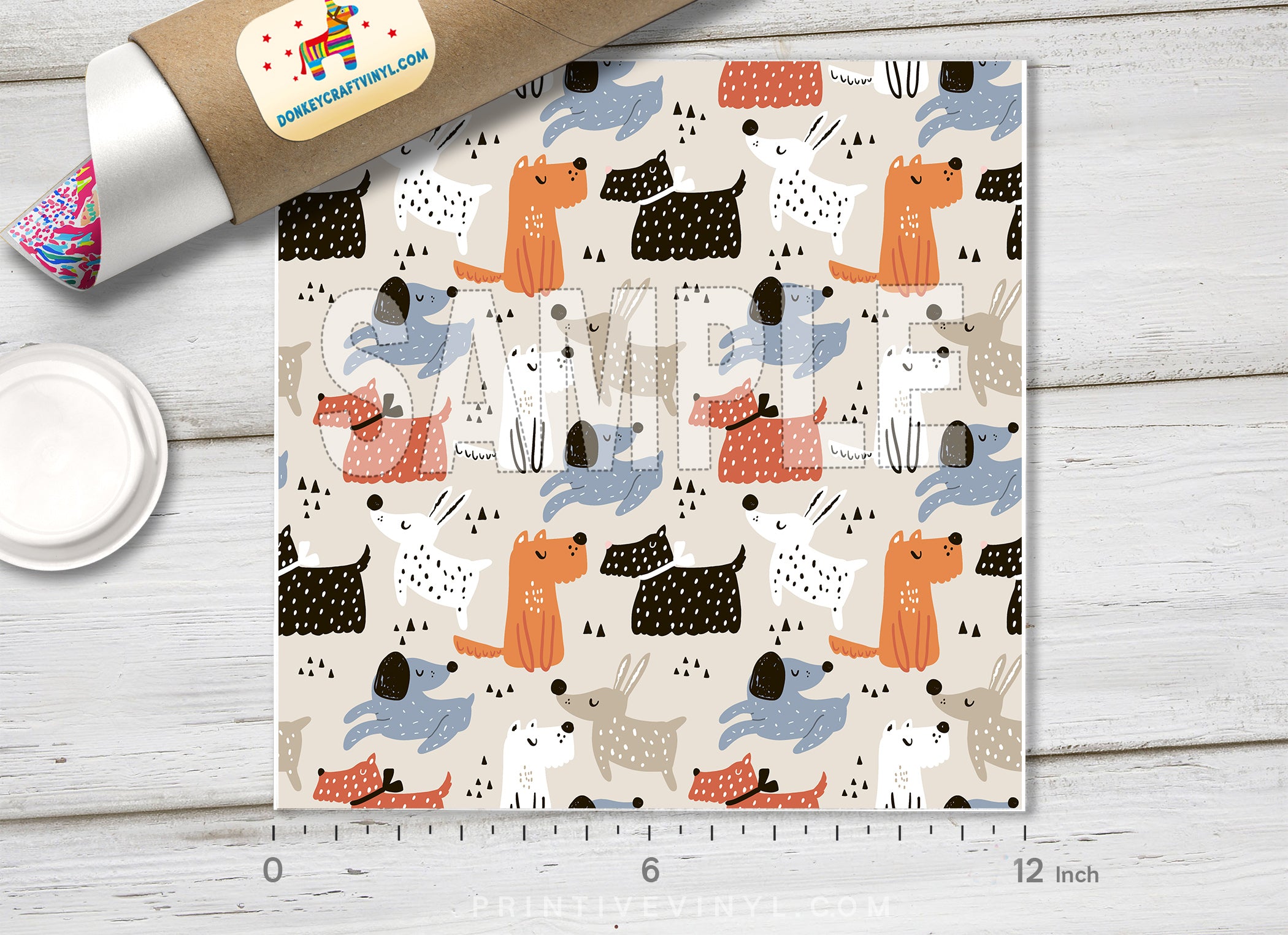 Puppy Dog Adhesive Vinyl 1353 - Donkey Craft Vinyl