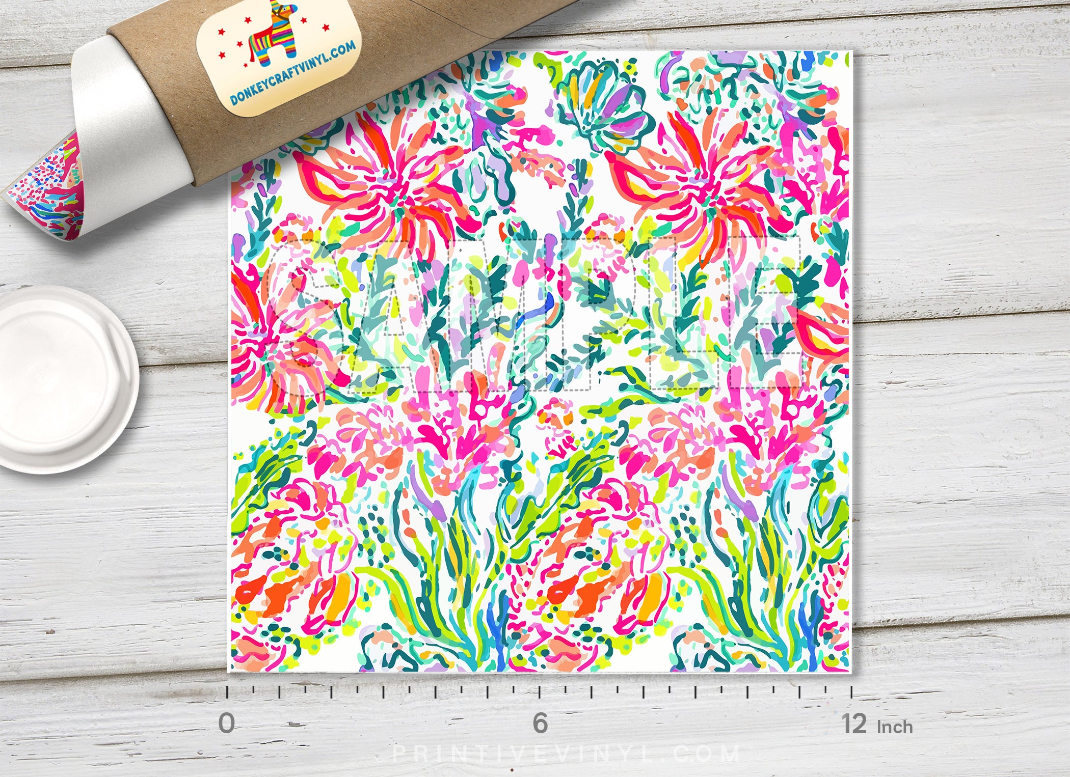 Lilly Inspired Floral Patterned HTV L141