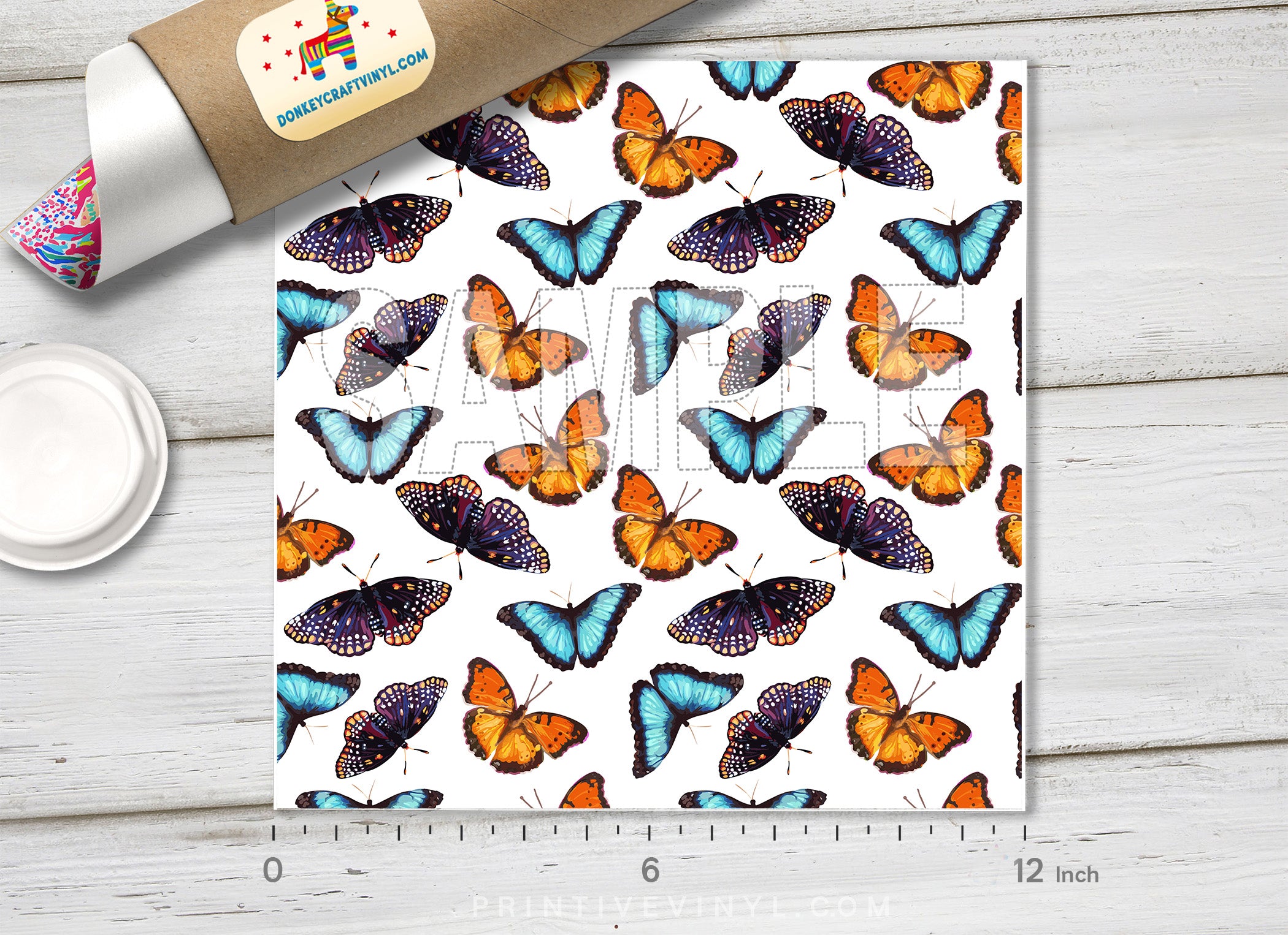 Butterfly Pattern Adhesive Vinyl 975