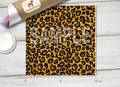 Gold Glitter Leopard Print Pattern HTV 1520