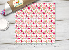 Strawberry and Floral Pattern Adhesive Vinyl 1570
