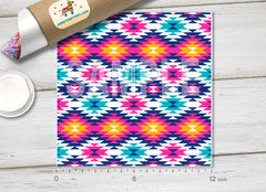 Aztec Tribal Geometric Adhesive Vinyl 1381 - Donkey Craft Vinyl