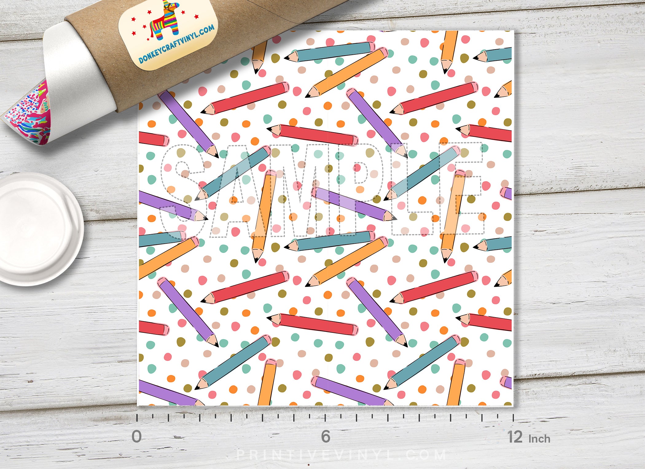 Back to School printed HTV 1624