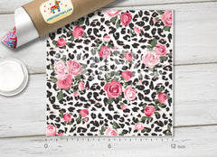 Rose Leopard Adhesive Vinyl 1042