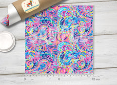 Lilly Inspired Psychedelic Sunshine Pattern Adhesive Vinyl L044