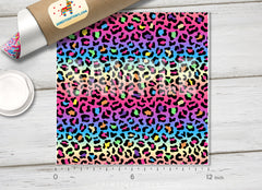 Rainbow Leopard Adhesive Vinyl 1225