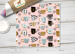 Cute Boho Coffee Mugs Adhesive Vinyl 1344 - Donkey Craft Vinyl