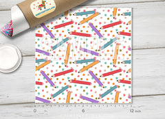 Back to School Pencils Patterned HTV 1624