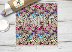 Rainbow Leopard Adhesive Vinyl 1312 - Donkey Craft Vinyl