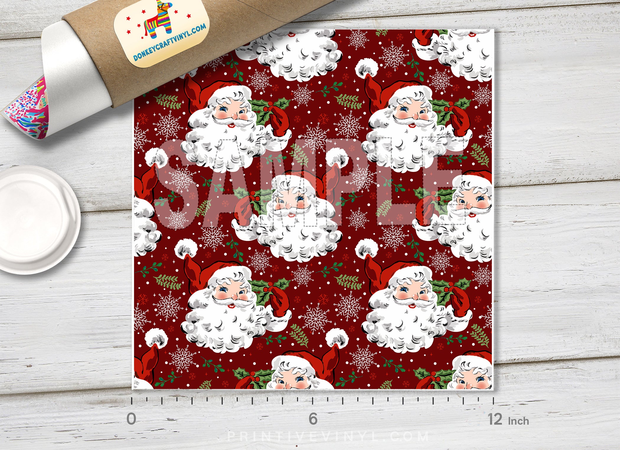 Christmas Patterned Adhesive Vinyl X067