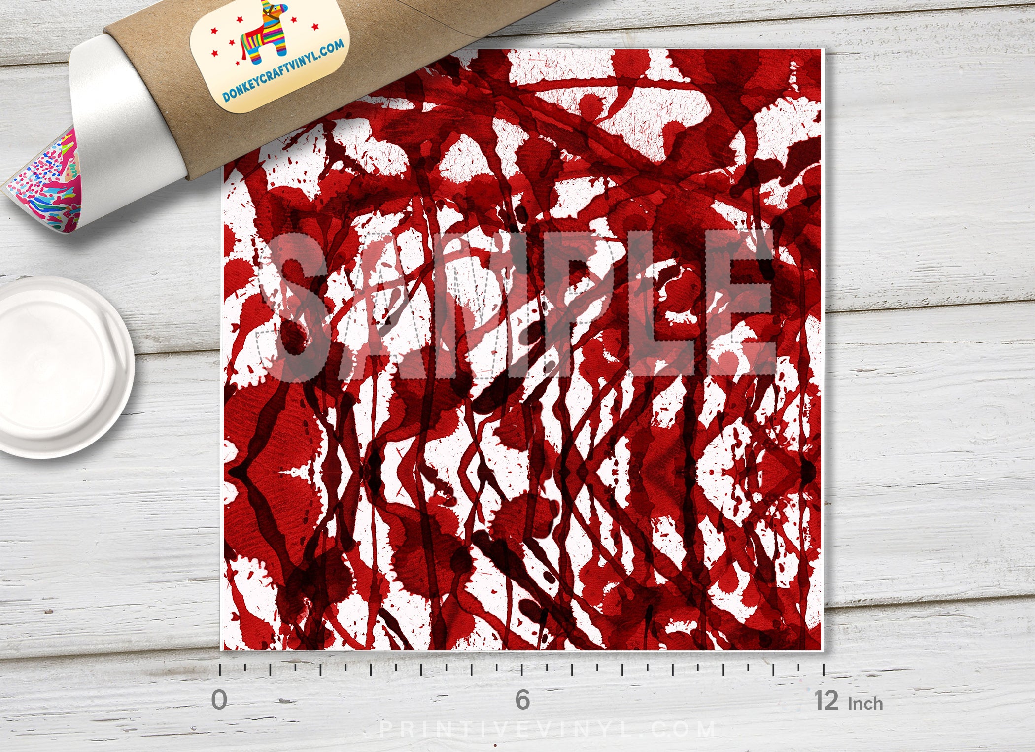 Blood Patterned Adhesive Vinyl H039
