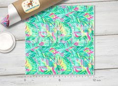 Lilly Inspired Summer Fern Leaves Pattern Adhesive Vinyl L073