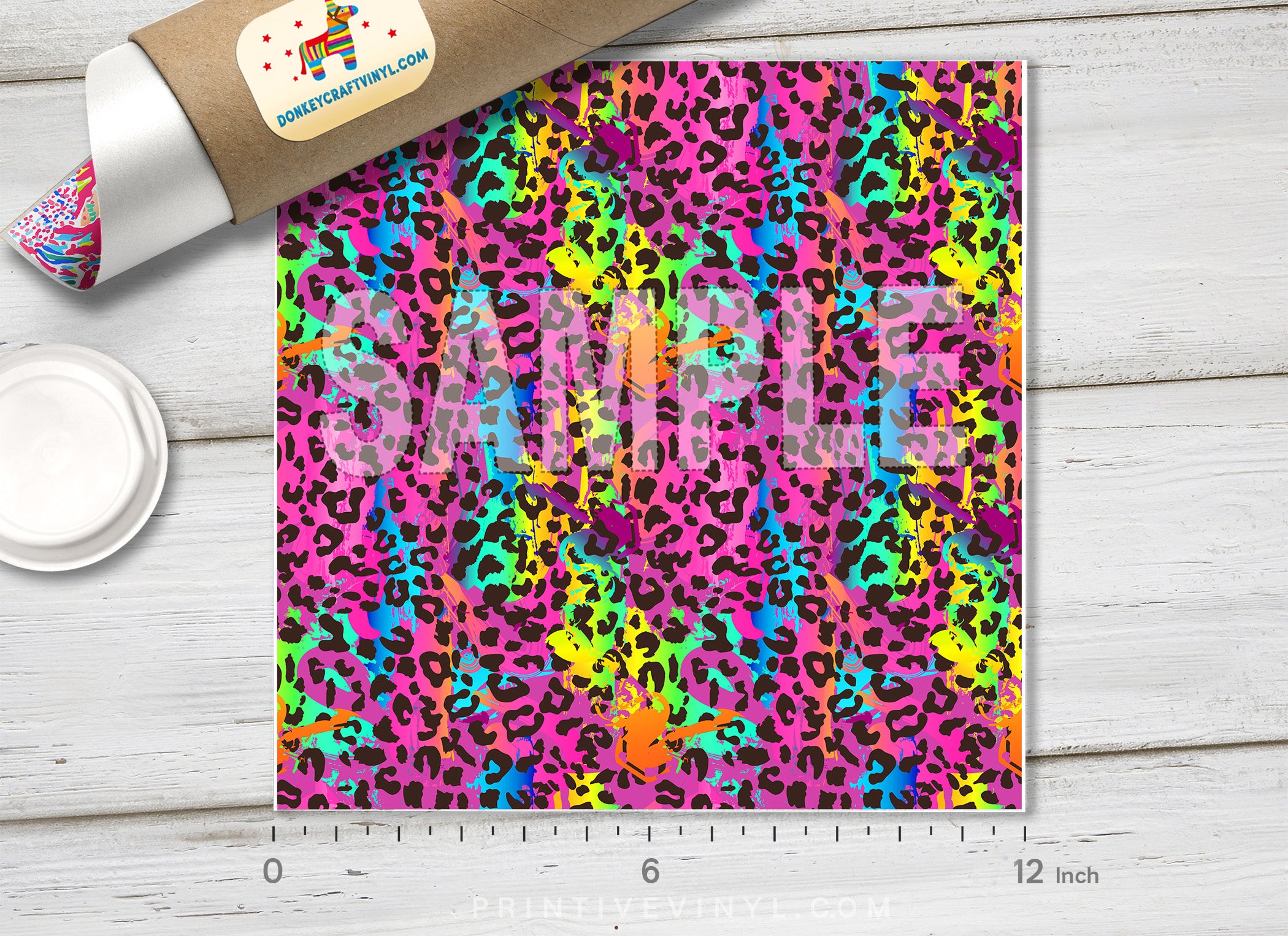 Leopard Patterned Adhesive Vinyl 931