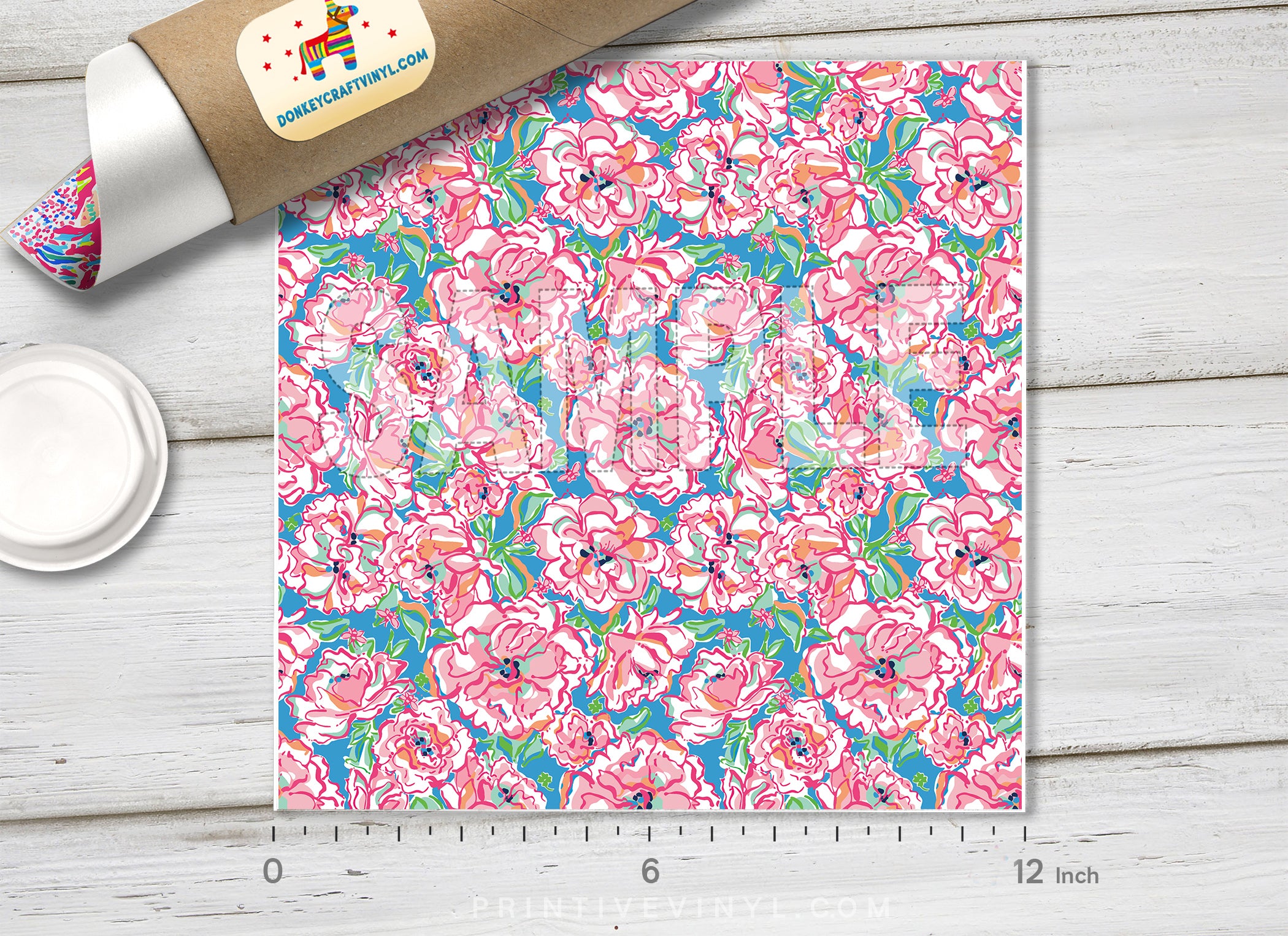 Lilly Inspired Lucky Chams Pattern Adhesive Vinyl L014