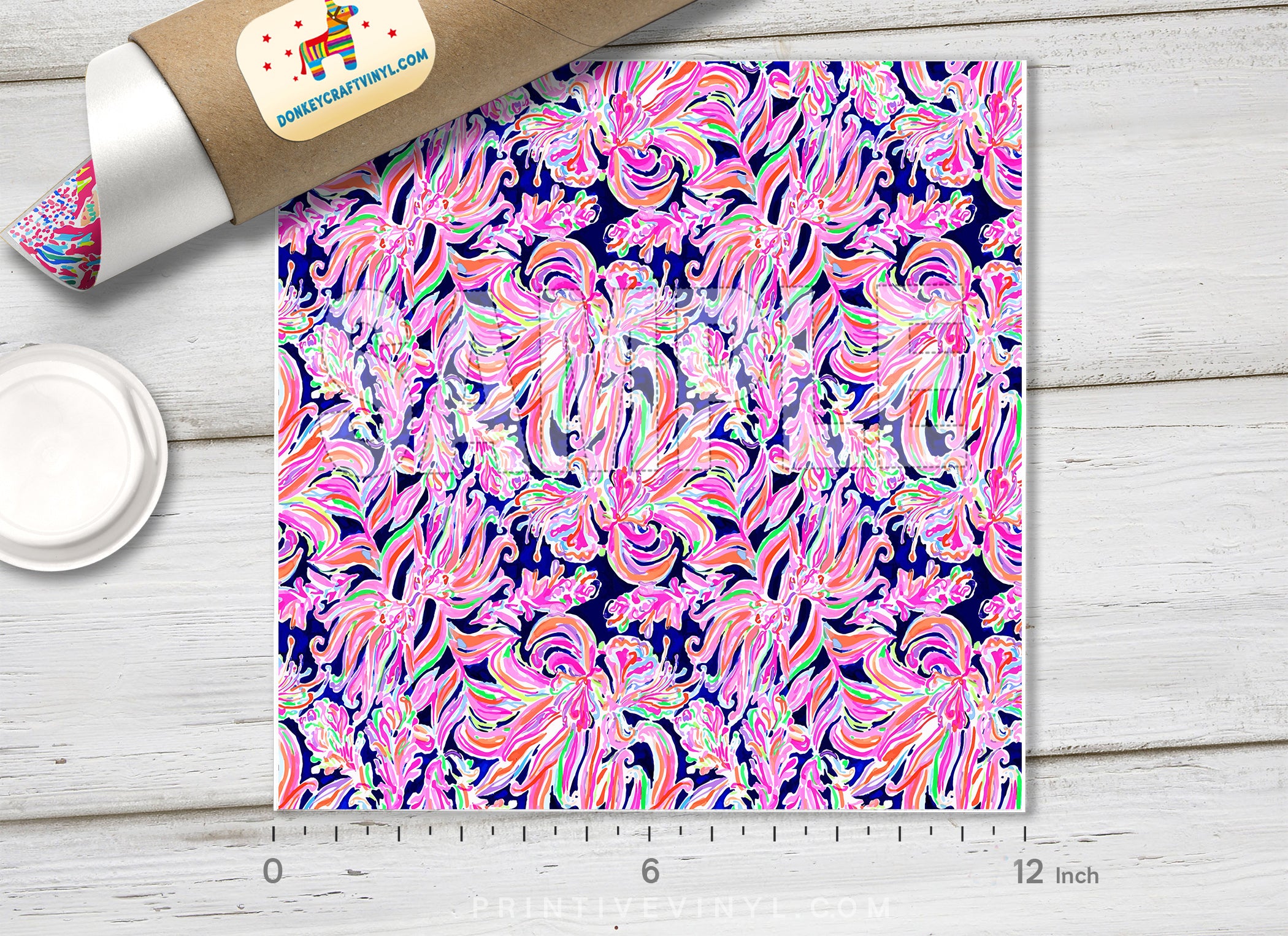 Lilly Inspired  Pattern Adhesive Vinyl L143