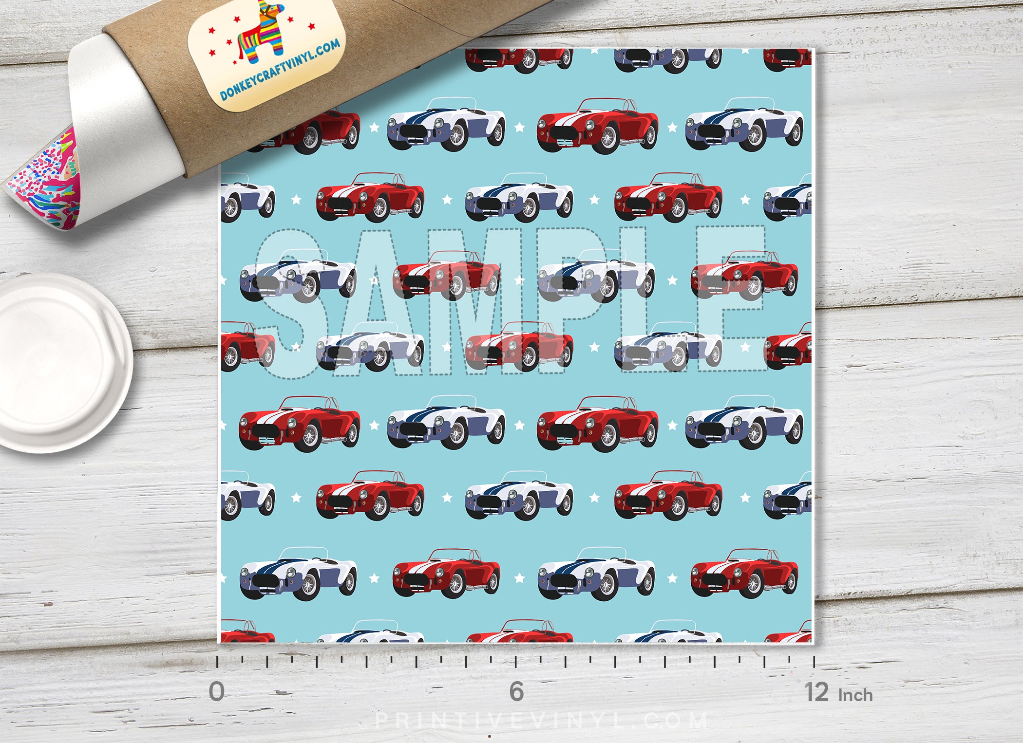 Kids Car Adhesive Vinyl 1228