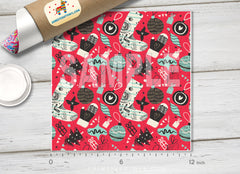 Christmas Patterned Adhesive Vinyl X040